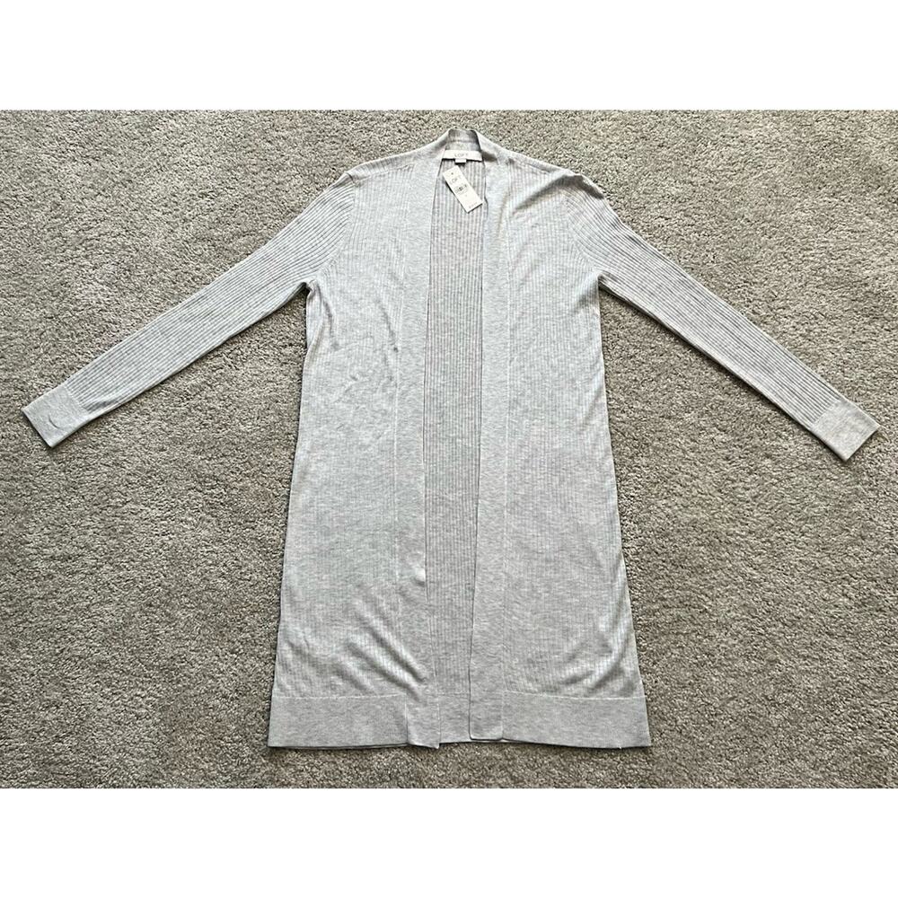 Loft Women's Lightweight Open Front Layering Cardigan Grey Size Small